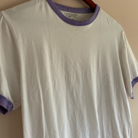 White & Blue Ringer Tee - Picture 2 of 2